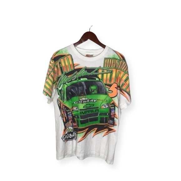 CHASE AUTHENTICS NASCAR Mark Martin Go Daddy Dual Graphic Racing T Shirt. - Picture 1 of 13